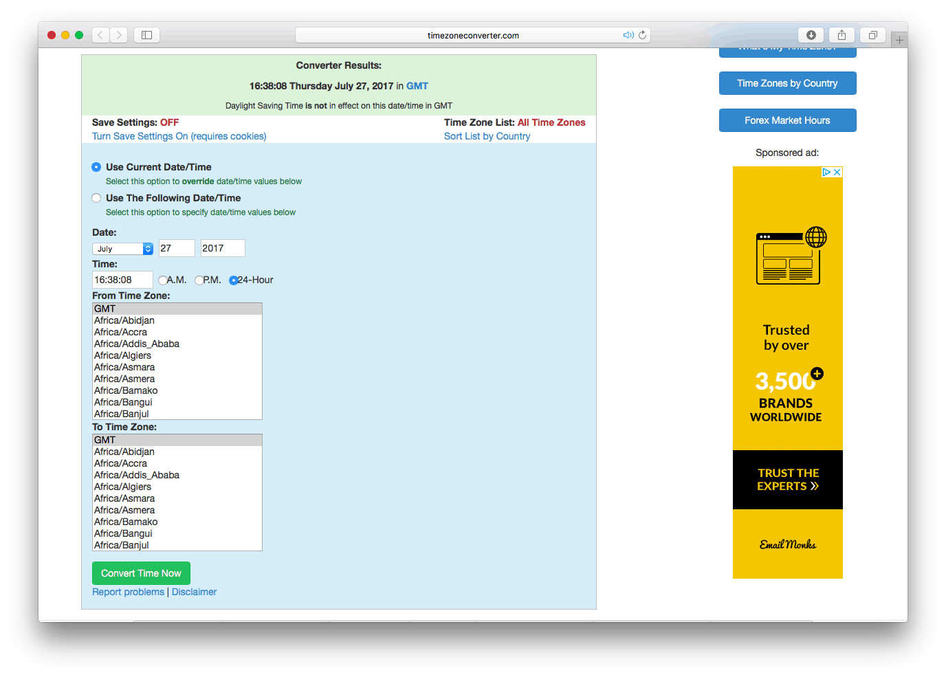 Time Zone Converter
