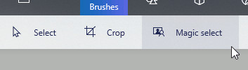Click "Magic select" in Paint 3D