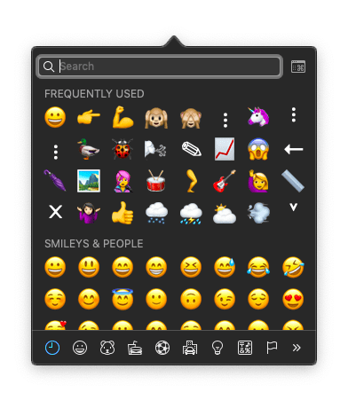 how to find emojis on mac