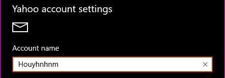 Type the desired name under "Account name"