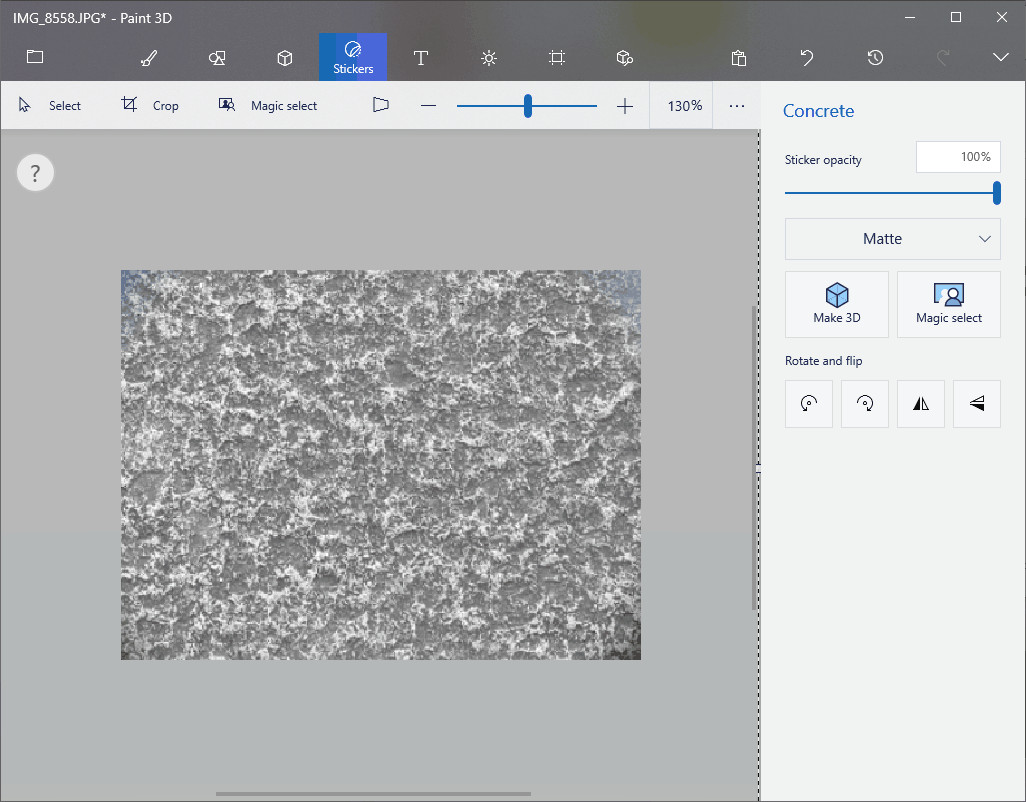 Resize the object so it covers the image whole