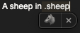 Using a text shortcut for emoji in macOS
