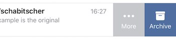 Tap "More" for the chat you want to export from WhatsApp