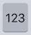 Floating iPad keyboard 123 button