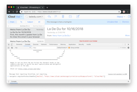 Add iCloud Mail to Google Chrome for handling email links