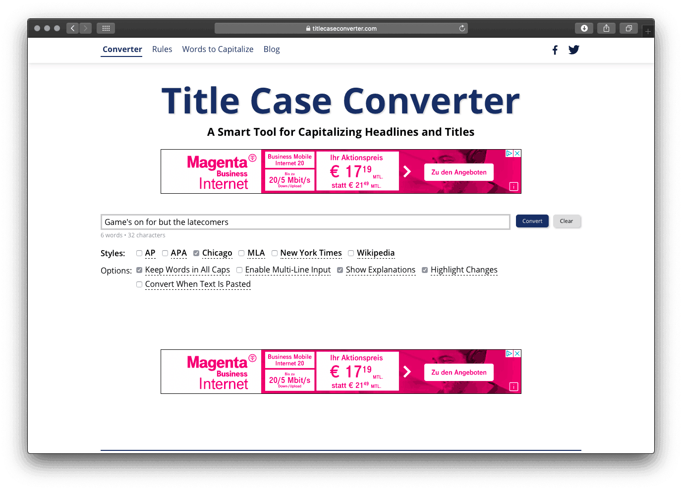 online case converter