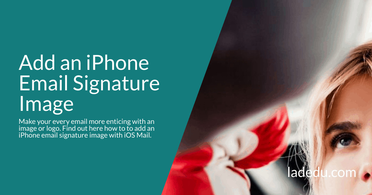 Add an iPhone Email Signature Image