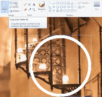 Click "Crop"