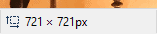Make sure height and width match when resizing the circle to crop