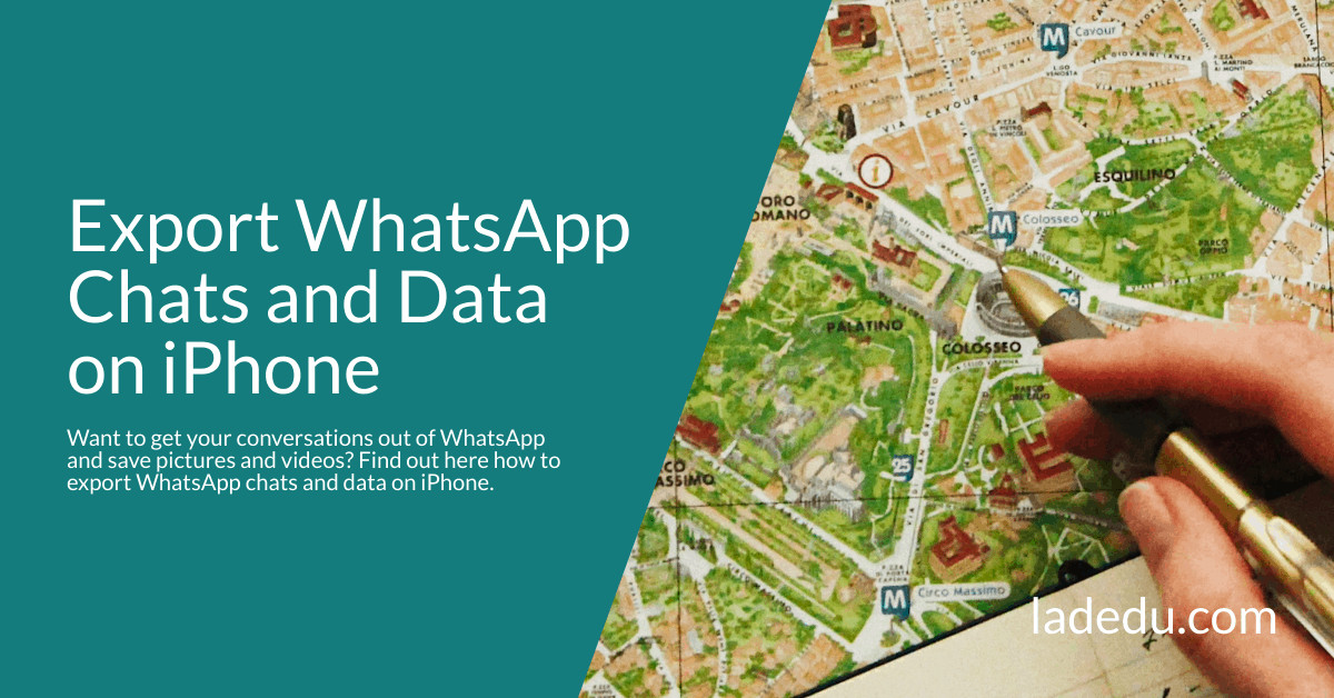 Export WhatsApp Chats and Data on iPhone