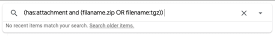 Finding archives in Gmail