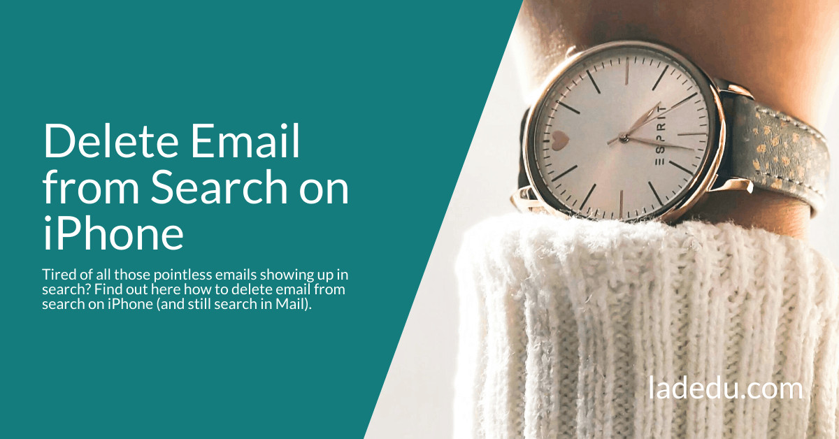 How to Hide Email from Search on iPhone