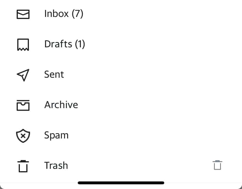 Empty the Trash using the Yahoo Mail app