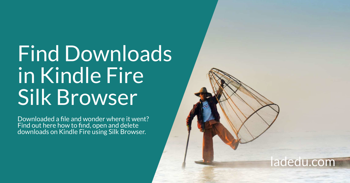 Find Downloads in Kindle Fire Silk Browser