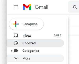 Click "More" in the Gmail folder list