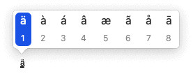Press and hold, then pick the umlaut to enter emlauts with the Mac keyboard