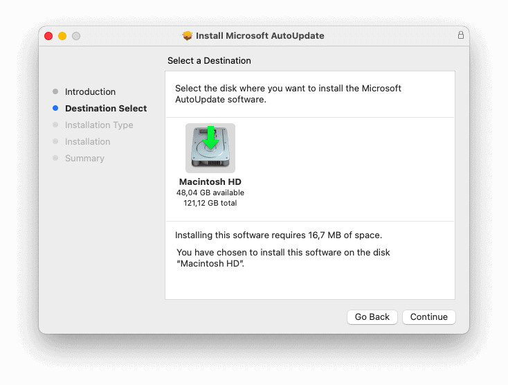 Install Microsoft AutoUpdate for Mac