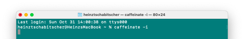 Keep a Mac from Sleeping Indefinitely using Caffeinate on the Terminal