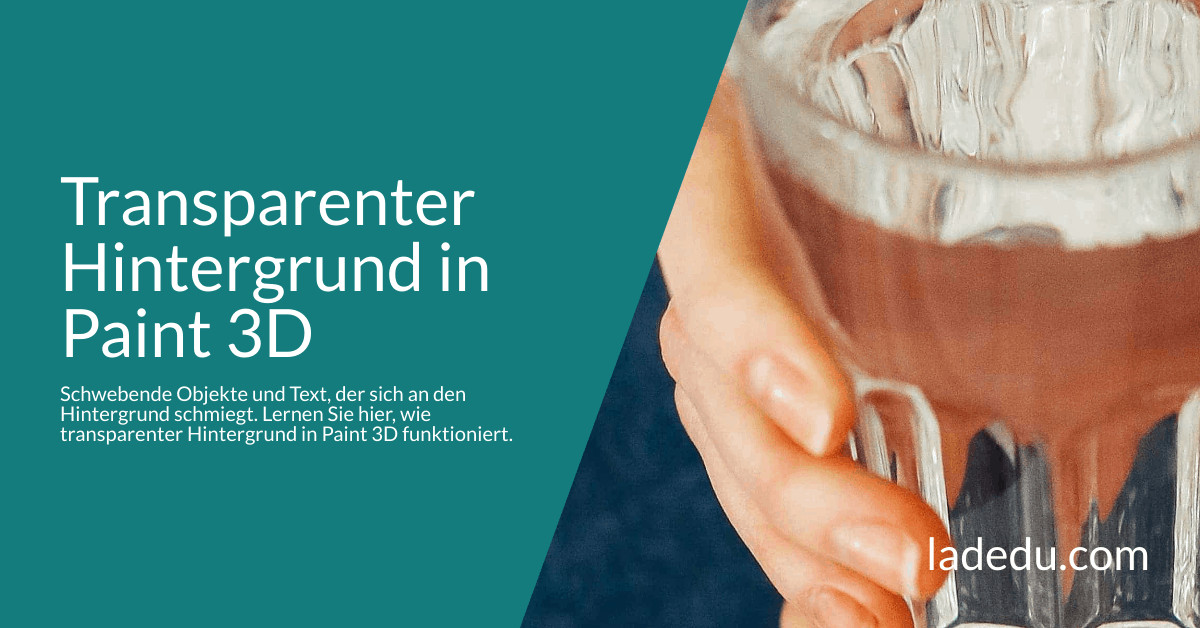 Transparenter Hintergrund in Paint 3D Transparenter Hintergrund in Paint 3D