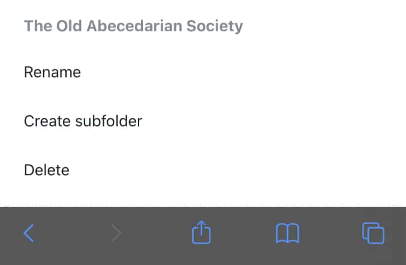 Delete a folder using Yahoo mail mobile