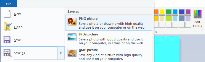 Save the image as a PNG file