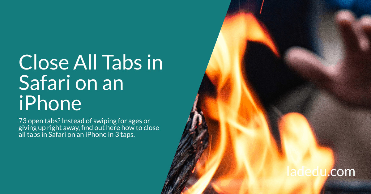Close All Tabs in Safari on an iPhone