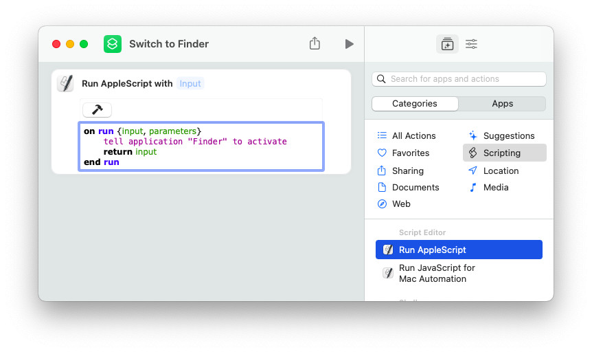 Set up a Shortcut for opening Finder