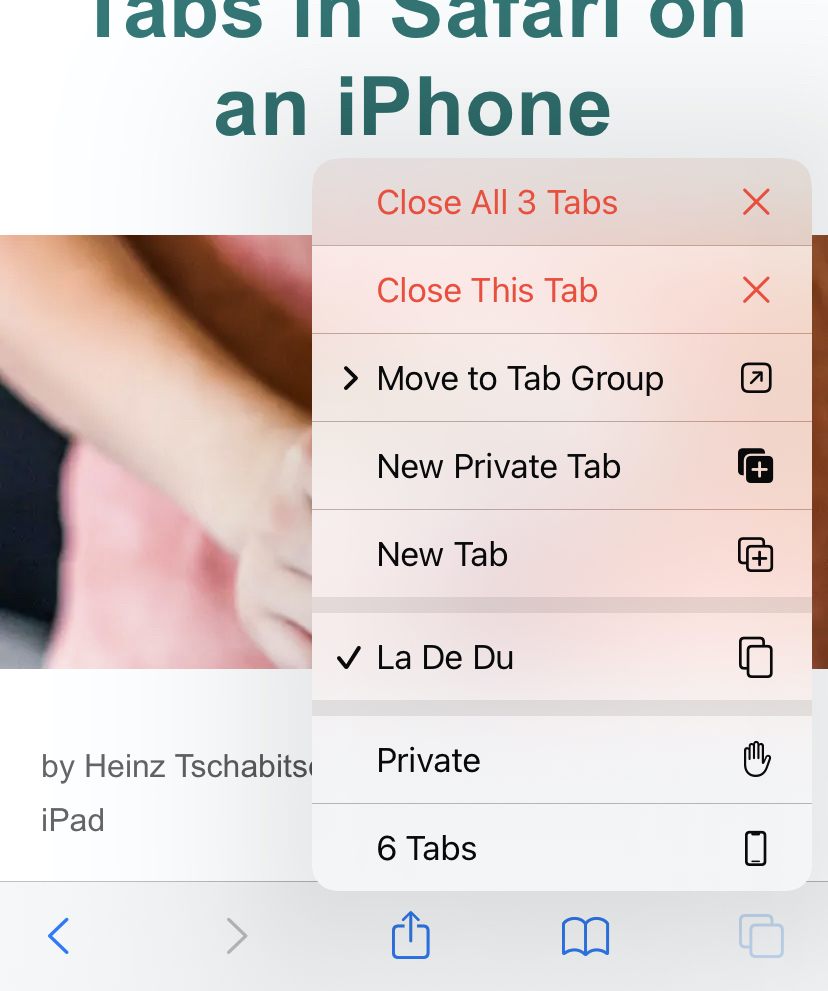 Close All Tabs in Safari for iPhone