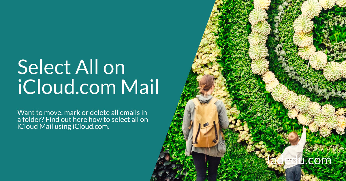 Select All on iCloud.com Mail