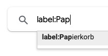 Öffnen Sie den Gmail Papierkorb