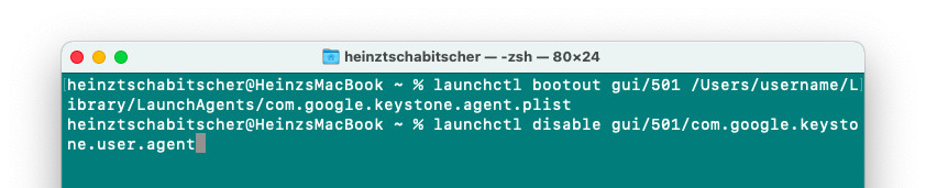 Remove Mac startup apps using launchctl