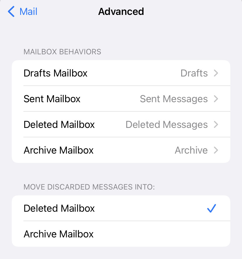 Set up long swiping for Archiving in iPhone Mail