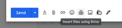 Start with “Insert files using Drive” to start sending large files through Gmail