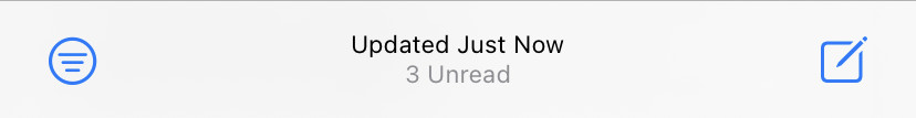 Tap the filtering button in the lower left corner of iPhone Mail