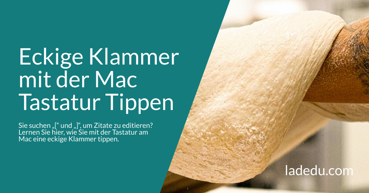 Eckige Klammer mit der Mac Tastatur Tippen Eckige Klammer mit der Mac Tastatur Tippen