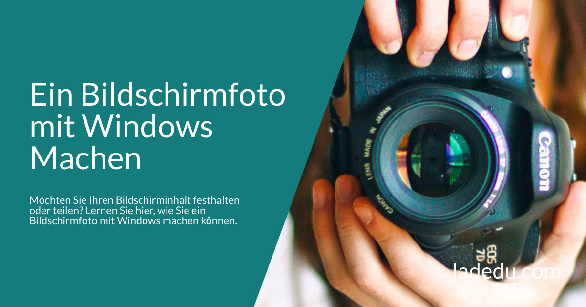 Ein Bildschirmfoto mit Windows Machen