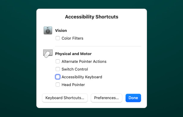 Open the on-screen keyboard (Keyboard Viewer) on a Mac using the keyboard