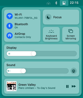 Select “Keyboard Brightness” in Mac Control Center