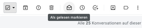 Wählen Sie nun „Als gelesen markeiren“ in Gmail