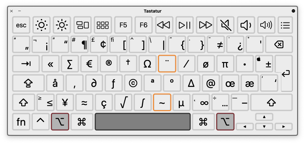 Mit der Tastatur am Mac ein geschütztes Leerzeichen einfügen