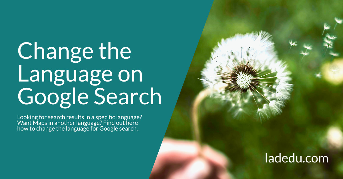 How to Change the Language on Google Search