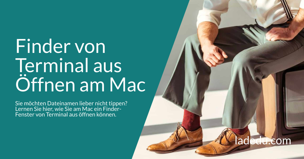 Finder von Terminal aus Öffnen am Mac