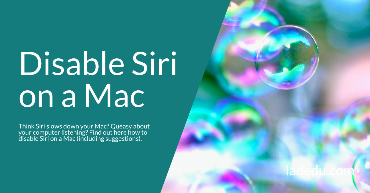 How to Disable Siri on a Mac