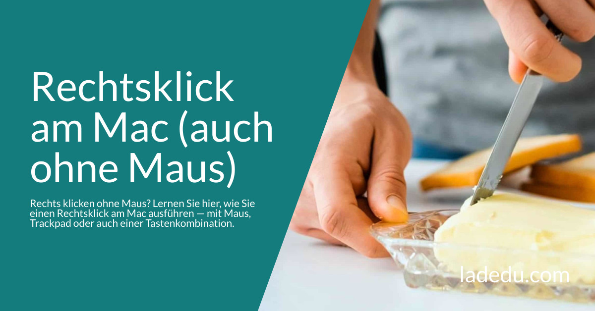 Rechtsklick am Mac (auch ohne Maus)