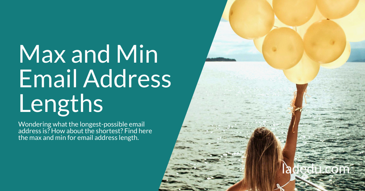 email address standard length