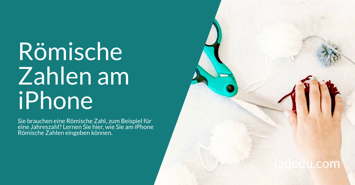 Römische Zahlen am iPhone Römische Zahlen am iPhone