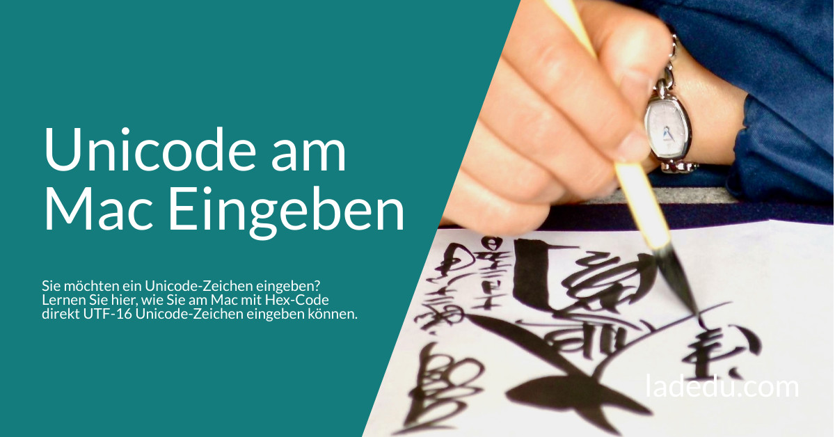 Unicode am Mac Eingeben