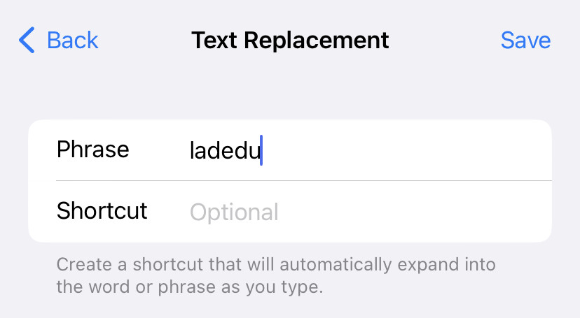 Exclude a word from auto-correct on an iPhone