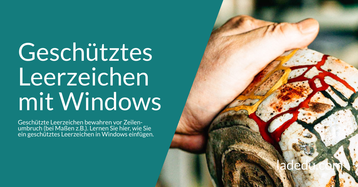Geschütztes Leerzeichen mit Windows: So Geht’s