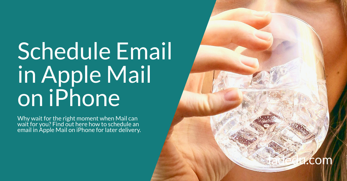 How to Schedule Email in Apple Mail on iPhone